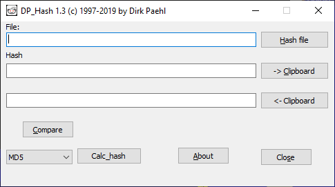 Click to view DP HASH 1.0 screenshot