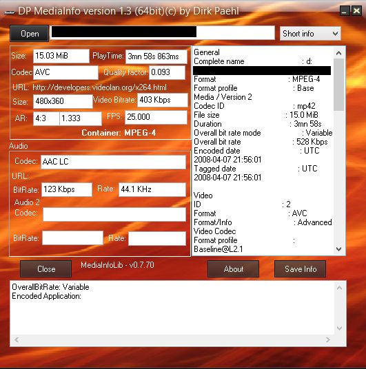 Screenshot version 1.2 (64bit version) Screenshot version 1.2